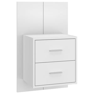 vidaXL Headboard with Bedside Tables White Engineered Wood