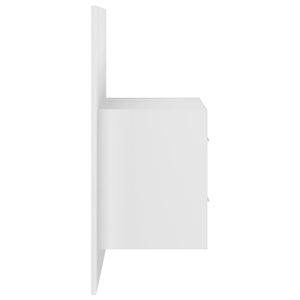 vidaXL Headboard with Bedside Tables White Engineered Wood