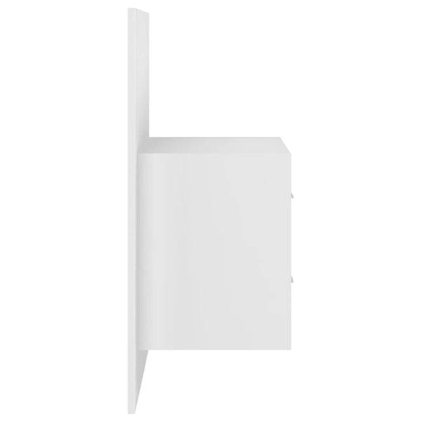 vidaXL Headboard with Bedside Tables White Engineered Wood