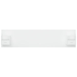 vidaXL Headboard with Bedside Tables White Engineered Wood
