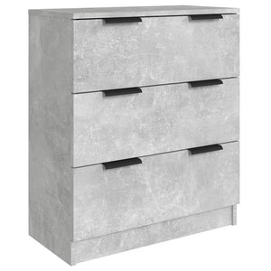 vidaXL 3-Piece Sideboard Set Concrete Grey Engineered Wood