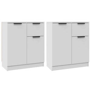vidaXL Sideboards 2 pcs. White 60x30x70 cm Engineered Wood