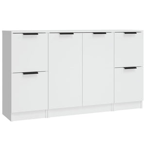vidaXL Sideboards 3 pcs. White Engineered Wood