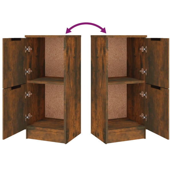 vidaXL Sideboards 3 pcs. Smoked Oak Engineered Wood