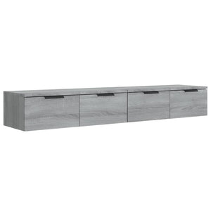 vidaXL Wall Cabinets 2 pcs. Gray Sonoma 68x30x20 cm Engineered Wood
