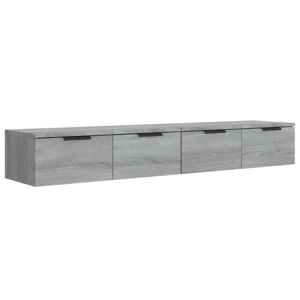 vidaXL Wall Cabinets 2 pcs. Gray Sonoma 68x30x20 cm Engineered Wood