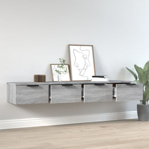 vidaXL Wall Cabinets 2 pcs. Gray Sonoma 68x30x20 cm Engineered Wood