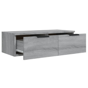 vidaXL Wall Cabinets 2 pcs. Gray Sonoma 68x30x20 cm Engineered Wood