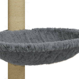 vidaXL Cat Scratching Post with Sisal Scratching Pole Light Grey 74 cm