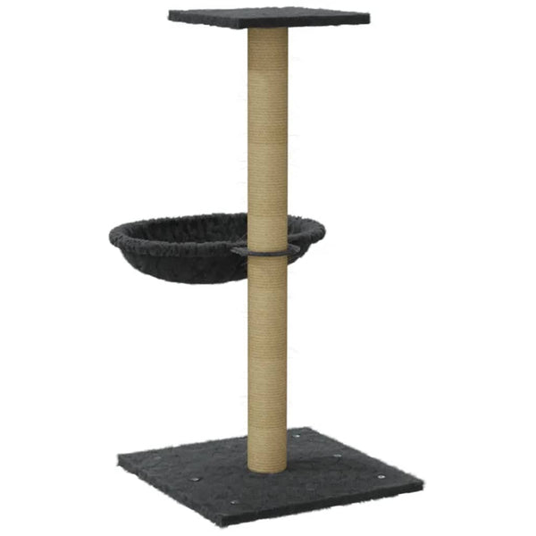vidaXL Cat Tree with Sisal Scratching Post Dark Grey 74 cm