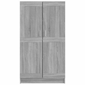vidaXL Bookcase Sonoma Oak Grey 82.5x30.5x150 cm Engineered Wood