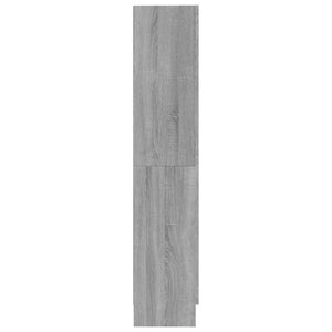 vidaXL Bookcase Sonoma Oak Grey 82.5x30.5x150 cm Engineered Wood