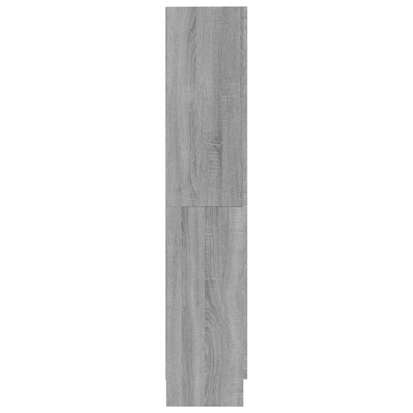 vidaXL Bookcase Sonoma Oak Grey 82.5x30.5x150 cm Engineered Wood