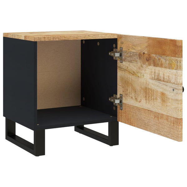 Nachttische 2er Set Mango Massivholz 40 cm