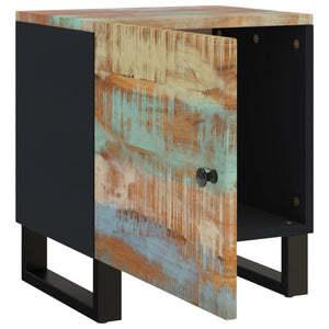 Nachttische 2er Set Altholz 40x33x46 cm