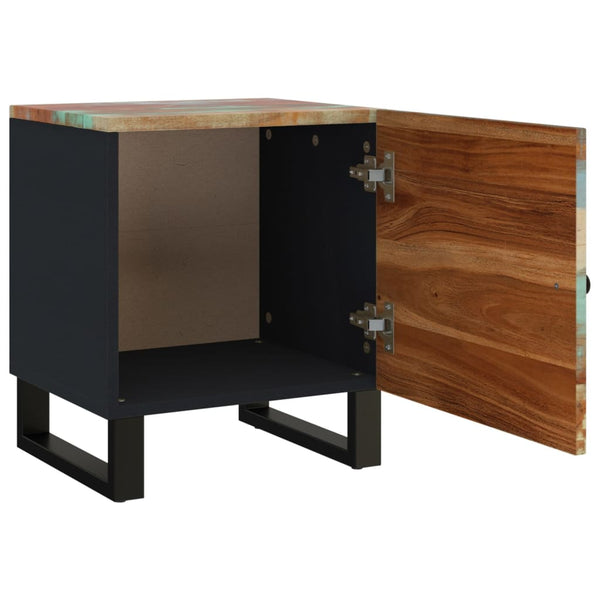 Nachttische 2er Set Altholz 40x33x46 cm