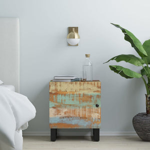 Nachttische 2er Set Altholz 40x33x46 cm