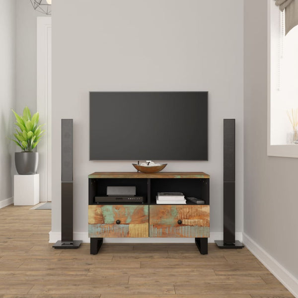 TV-Schrank Altholz Massiv 70 cm