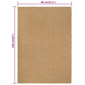 vidaXL Rectangular Natural Rug 80x160 cm Jute