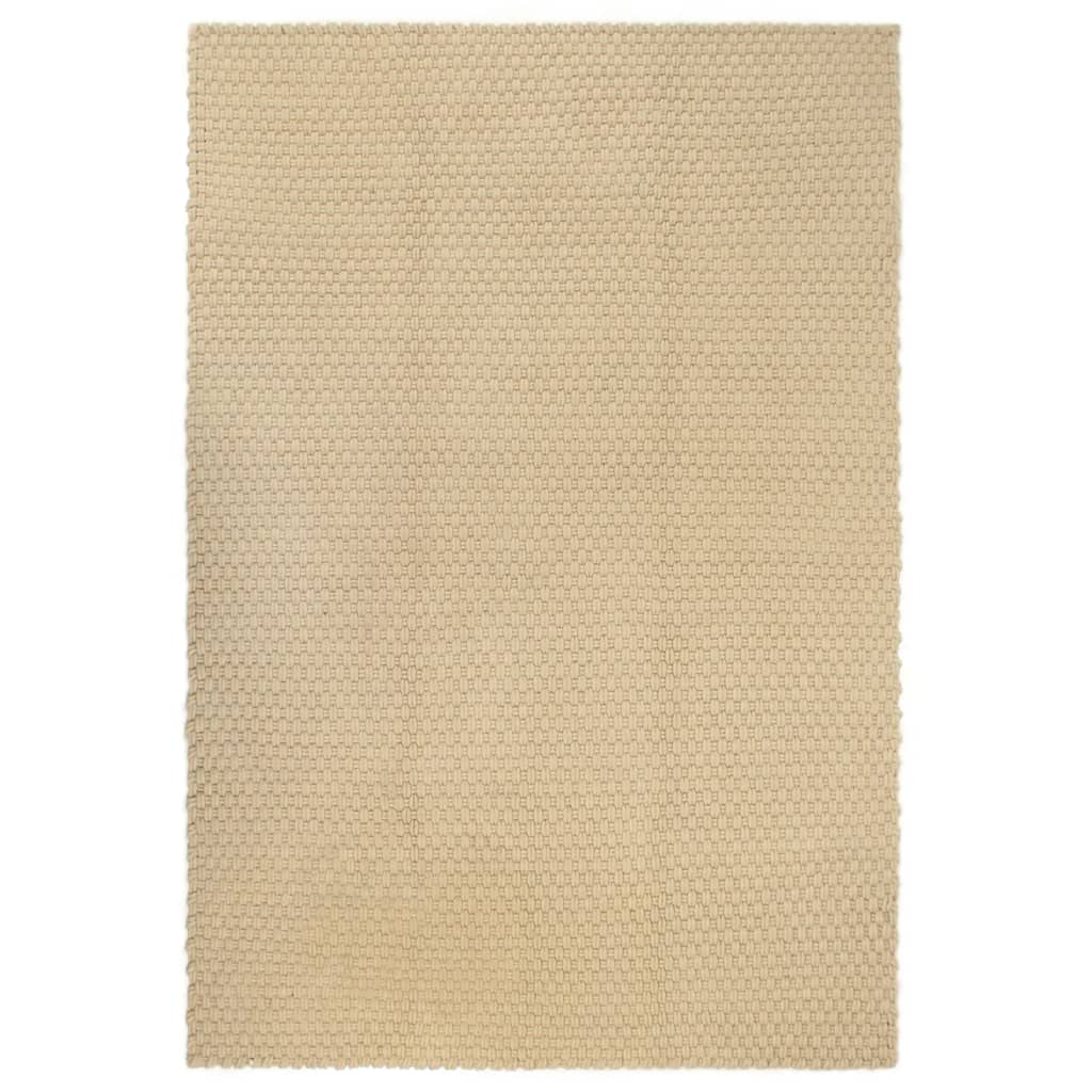 vidaXL Rectangular Rug Natural 80x160 cm Cotton