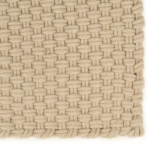 vidaXL Rectangular Rug Natural 80x160 cm Cotton