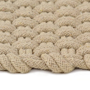 vidaXL Rectangular Rug Natural 80x160 cm Cotton