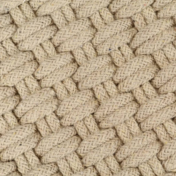vidaXL Rectangular Rug Natural 80x160 cm Cotton