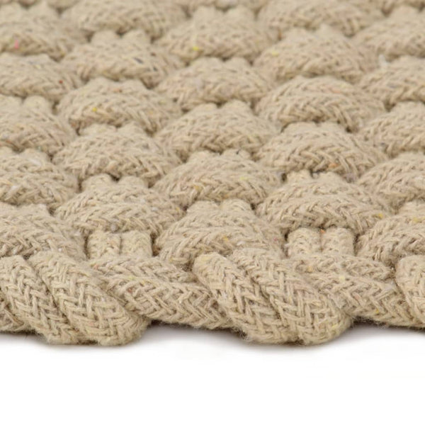 vidaXL Rectangular Rug Natural 120x180 cm Cotton