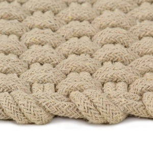 vidaXL Rectangular Rug Natural 160x230 cm Cotton