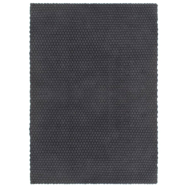 vidaXL Rectangular Rug Anthracite 80x160 cm Cotton