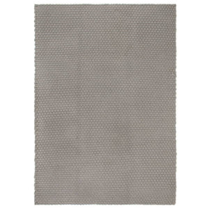 vidaXL Rectangular Rug Grey 80x160 cm Cotton