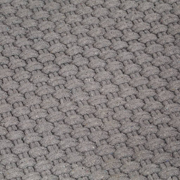 vidaXL Rectangular Rug Grey 80x160 cm Cotton