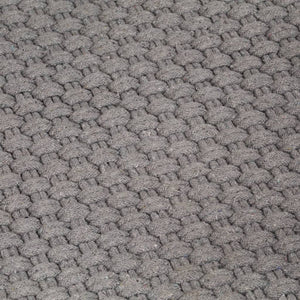 vidaXL Rectangular Grey Rug 120x180 cm Cotton