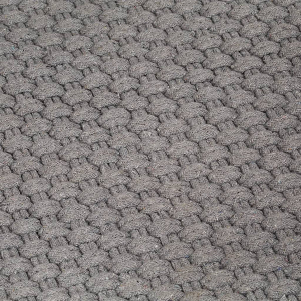 vidaXL Rug Rectangular Grey 160x230 cm Cotton