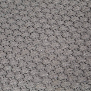 vidaXL Rectangular Grey Rug 180x250 cm Cotton