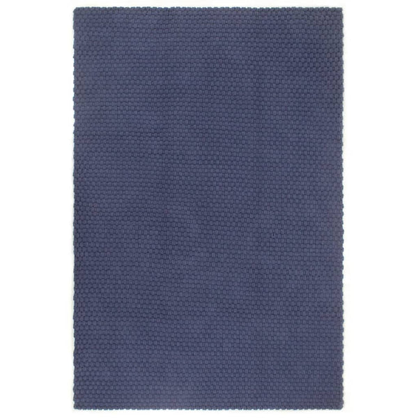 vidaXL Rectangular Rug Navy Blue 160x230 cm Cotton