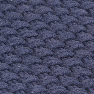 vidaXL Rectangular Rug Navy Blue 160x230 cm Cotton