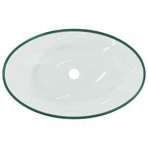 vidaXL Tempered Glass Washbasin 54.5x35x15.5 cm Transparent