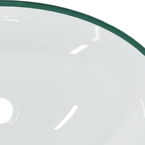 vidaXL Tempered Glass Washbasin 54.5x35x15.5 cm Transparent