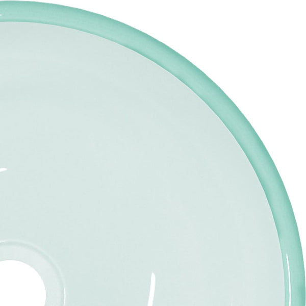 vidaXL Tempered Glass Wash Basin 35x12 cm Matt