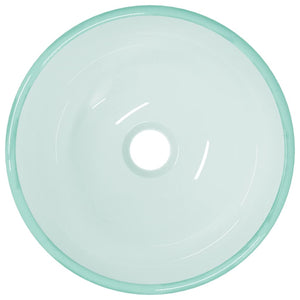 vidaXL Tempered Glass Wash Basin 30x12 cm Matt