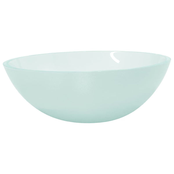 vidaXL Frosted Glass Sink 50x37x14 cm