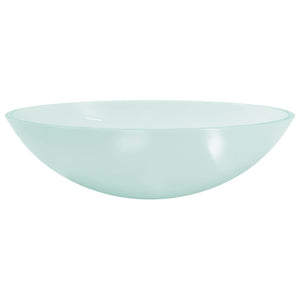 vidaXL Frosted Glass Sink 50x37x14 cm