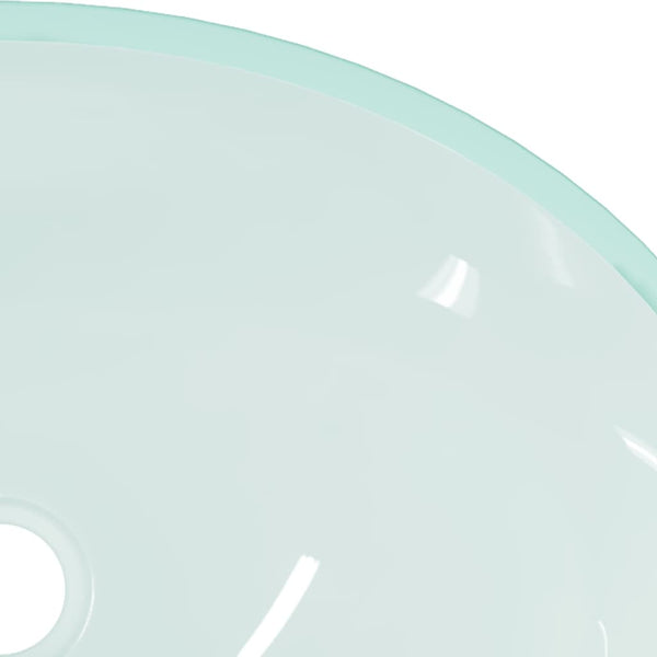 vidaXL Frosted Glass Sink 50x37x14 cm
