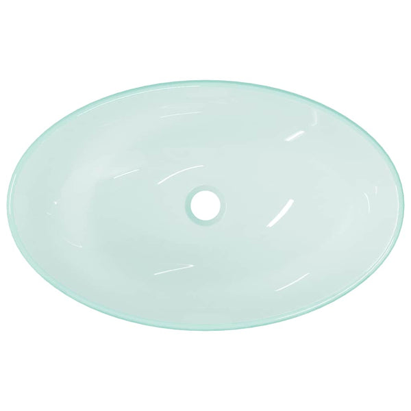 vidaXL Tempered Glass Washbasin 54.5x35x15.5 cm Matte