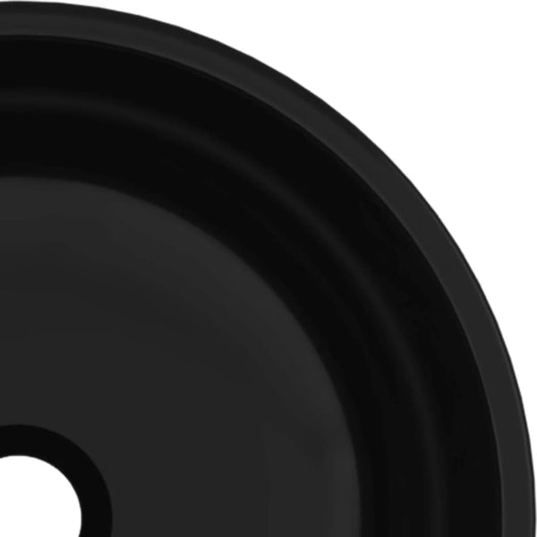 vidaXL Tempered Glass Wash Basin 35x12 cm Black