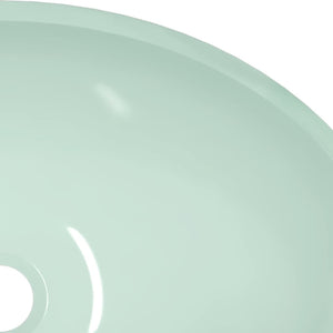 vidaXL Glass Wash Basin 50x37x14 cm White