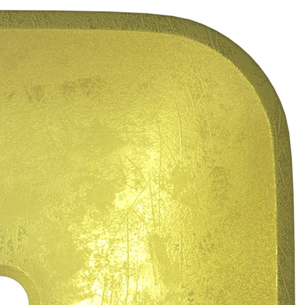 vidaXL Glass Basin 42x42x14 cm Gold