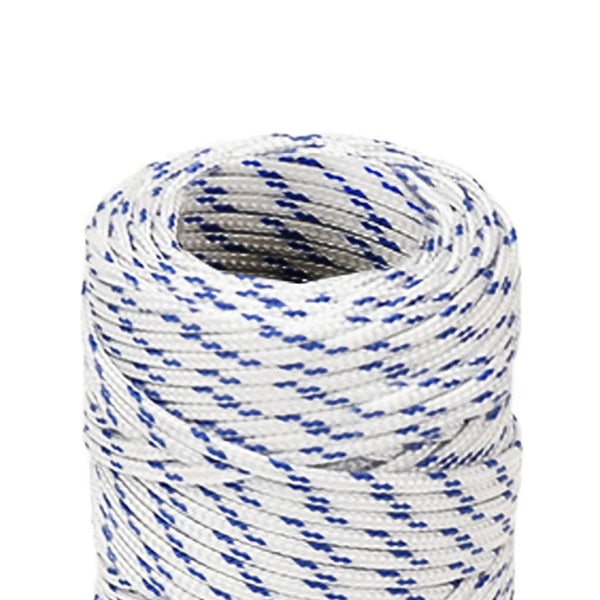 vidaXL Boat Rope White 2 mm 25 m Polypropylene