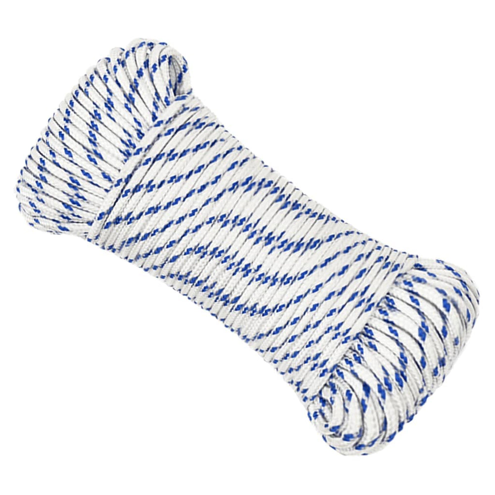 vidaXL Boat Rope White 3 mm 25 m Polypropylene
